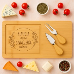 DESKA DO SERÓW Z PERSONALIZACJĄ - PREZENT DLA SZWAGIERKI