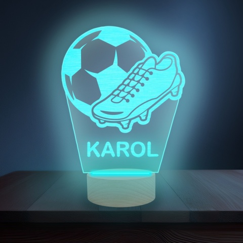 Prezent dla chłopca - lampka LED dla piłkarza