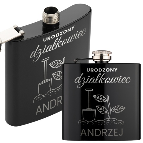 Piersiówka dla działkowca, ogrodnika - wyjątkowy prezent z grawerem