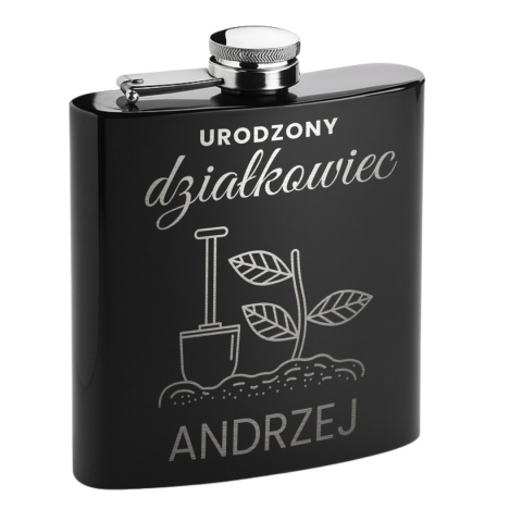 Piersiówka dla działkowca, ogrodnika - wyjątkowy prezent z grawerem