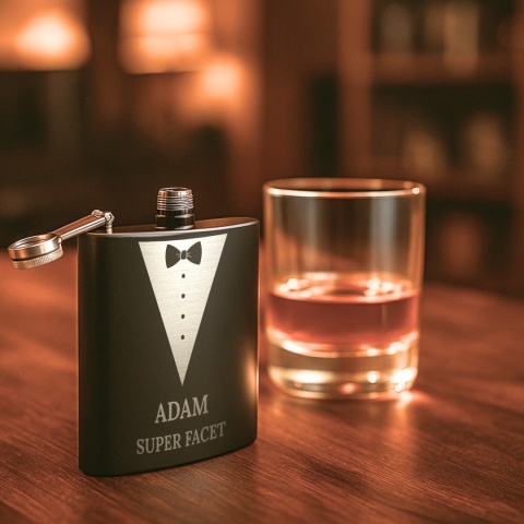 Piersiówka z grawerem dla mężczyzny - elegancki prezent