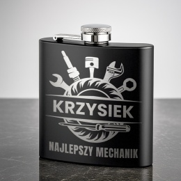 Piersiówka z grawerem - idealny prezent dla mechanika