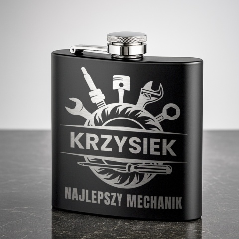Piersiówka z grawerem - idealny prezent dla mechanika